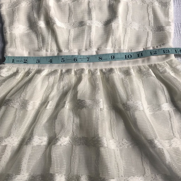 Anthropologie White dress lace bridal fit n flare - Picture 5 of 6